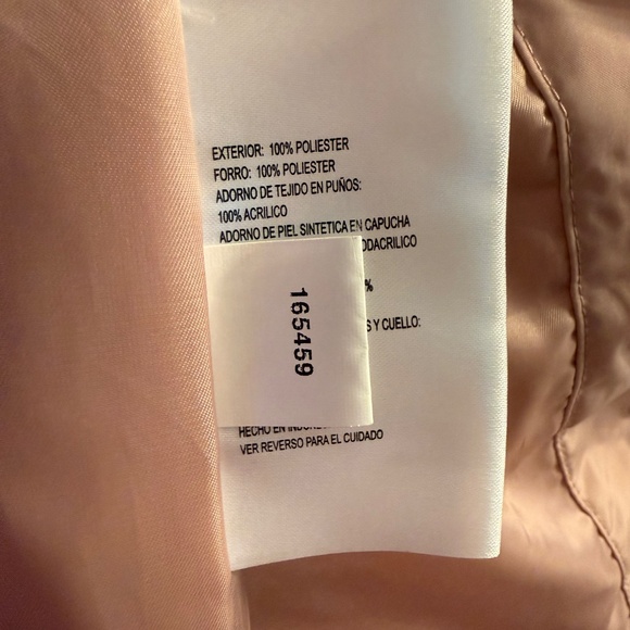 MICHAEL Michael Kors Women’s Faux-Fur Hooded Puffer Coat – Blush, Size L - Picture 6 of 6